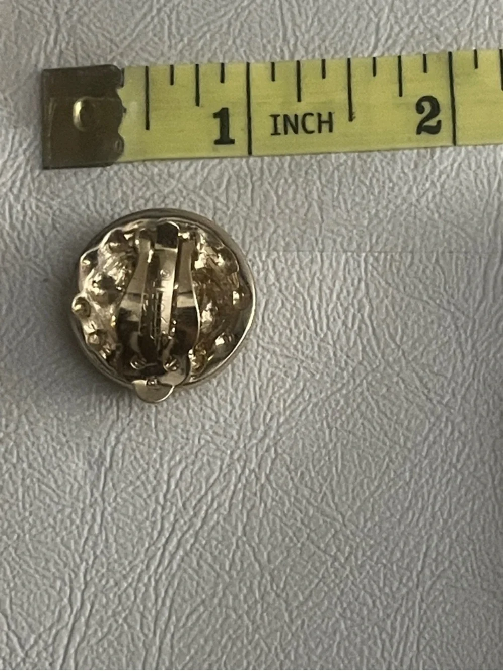 St. John Gold-tone Quilted Heart Clip-On Brooch